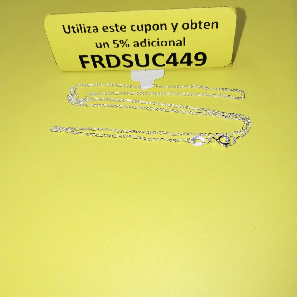 CADENA TEJIDO 3X1 PLATA .925 50 CM 2.1 GR (NUEVO)