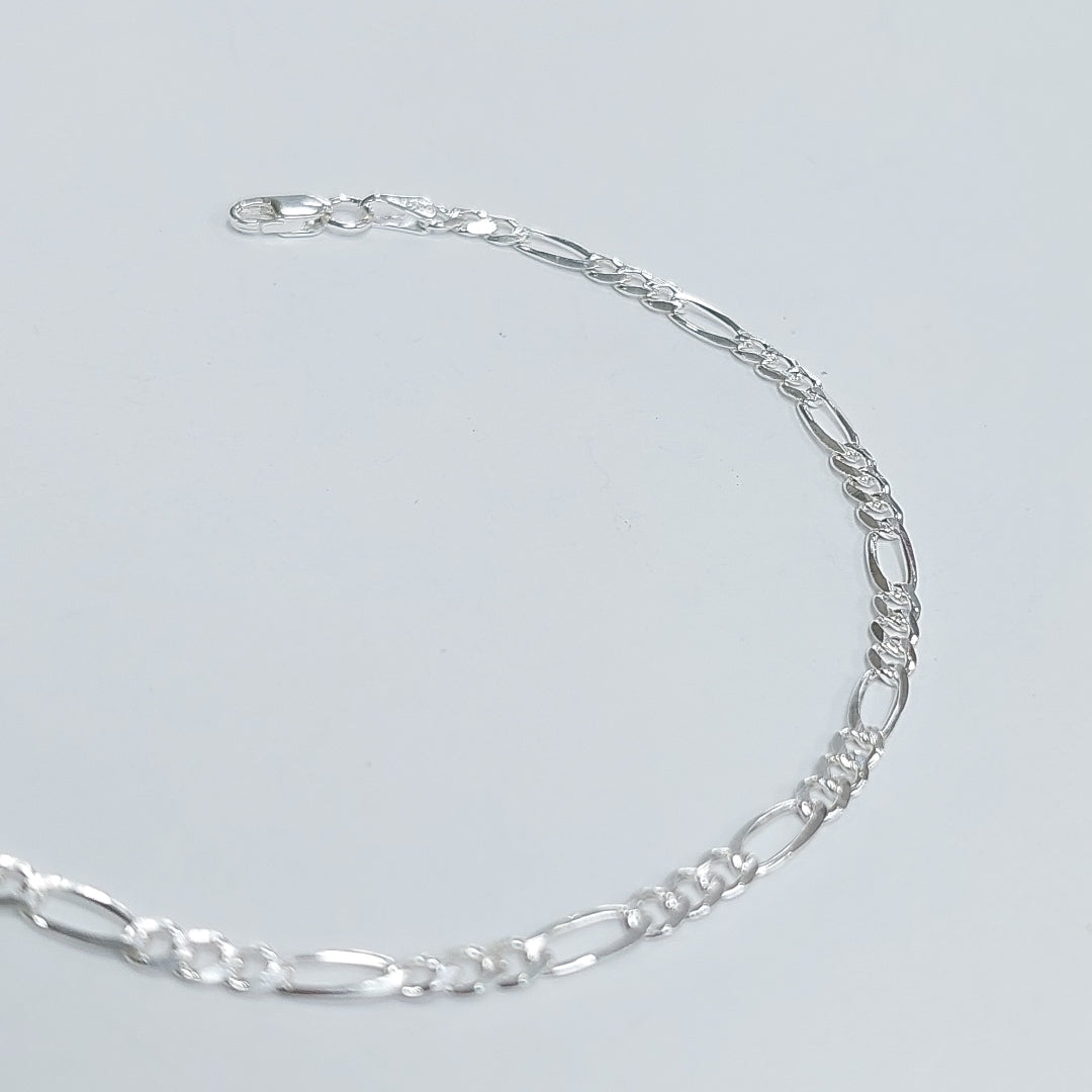 PULSERA TEJIDO 3X1 PLATA .925 18 CM 2.8 GR (NUEVO)