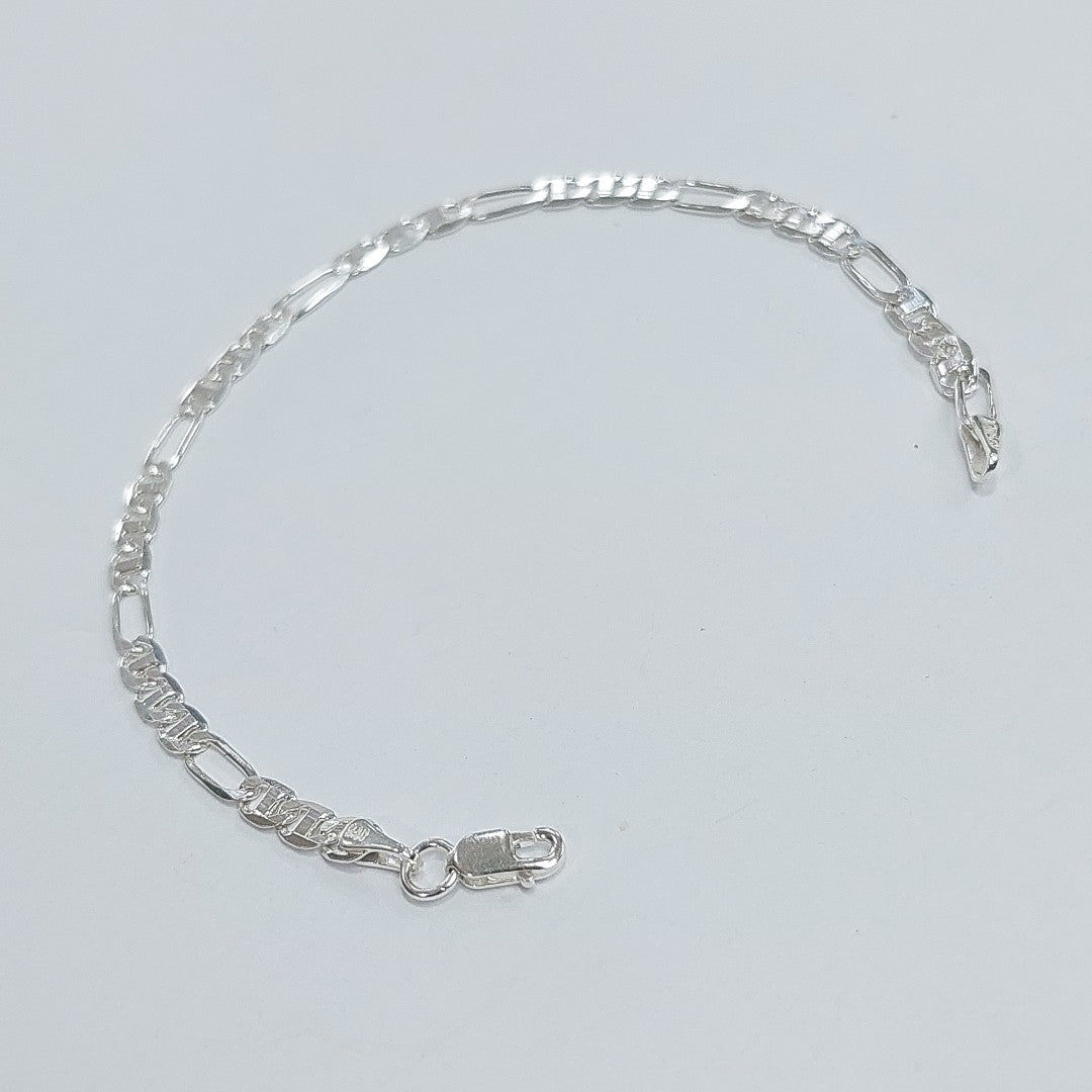 PULSERA TEJIDO 3X1 PLATA .925 16 CM 2.8 GR (NUEVO)