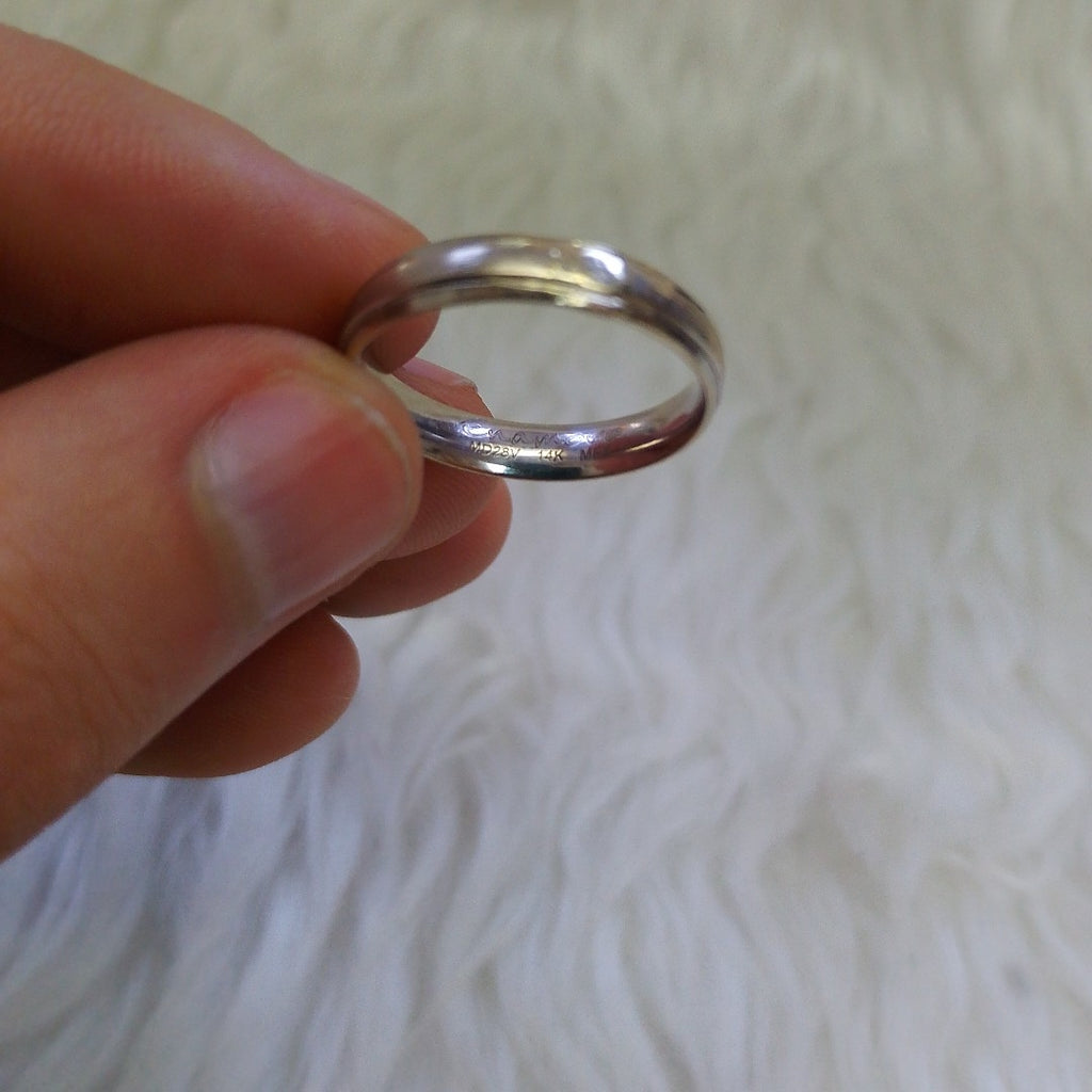 ARGOLLA ORO BLANCO 14 K 2 GRMS (SEMINUEVO)