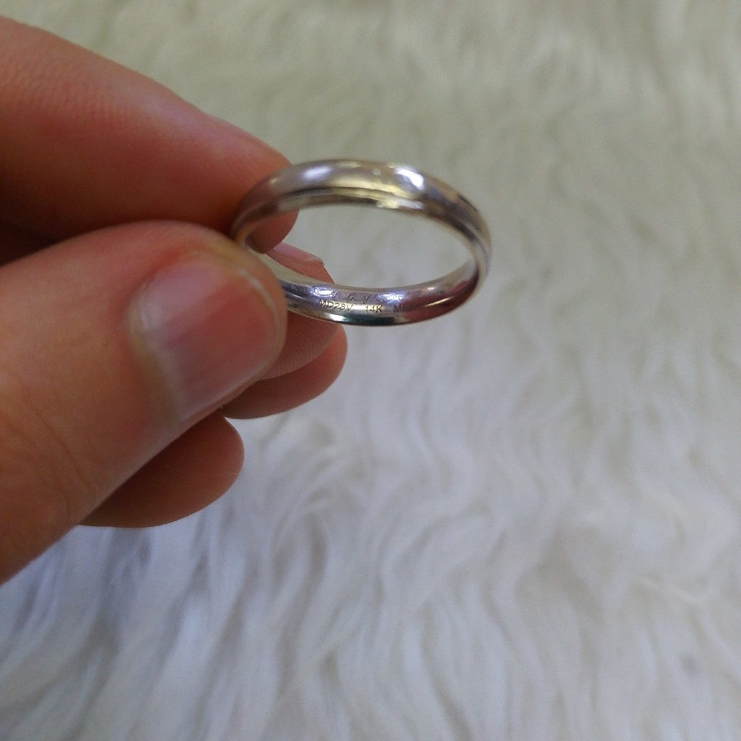 ARGOLLA ORO BLANCO 14 K 2 GRMS (SEMINUEVO)