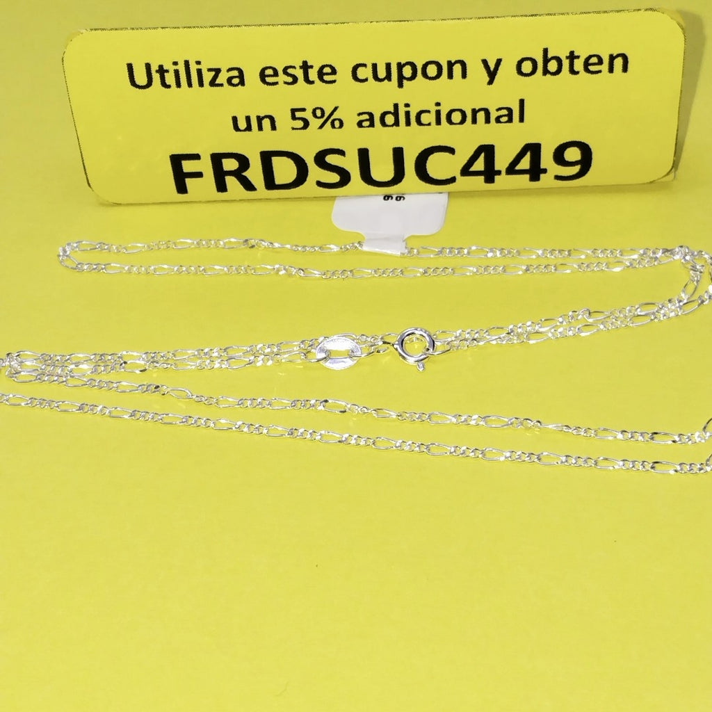 CADENA TEJIDO 3X1 PLATA .925 55 CM 2.3 GR (NUEVO)
