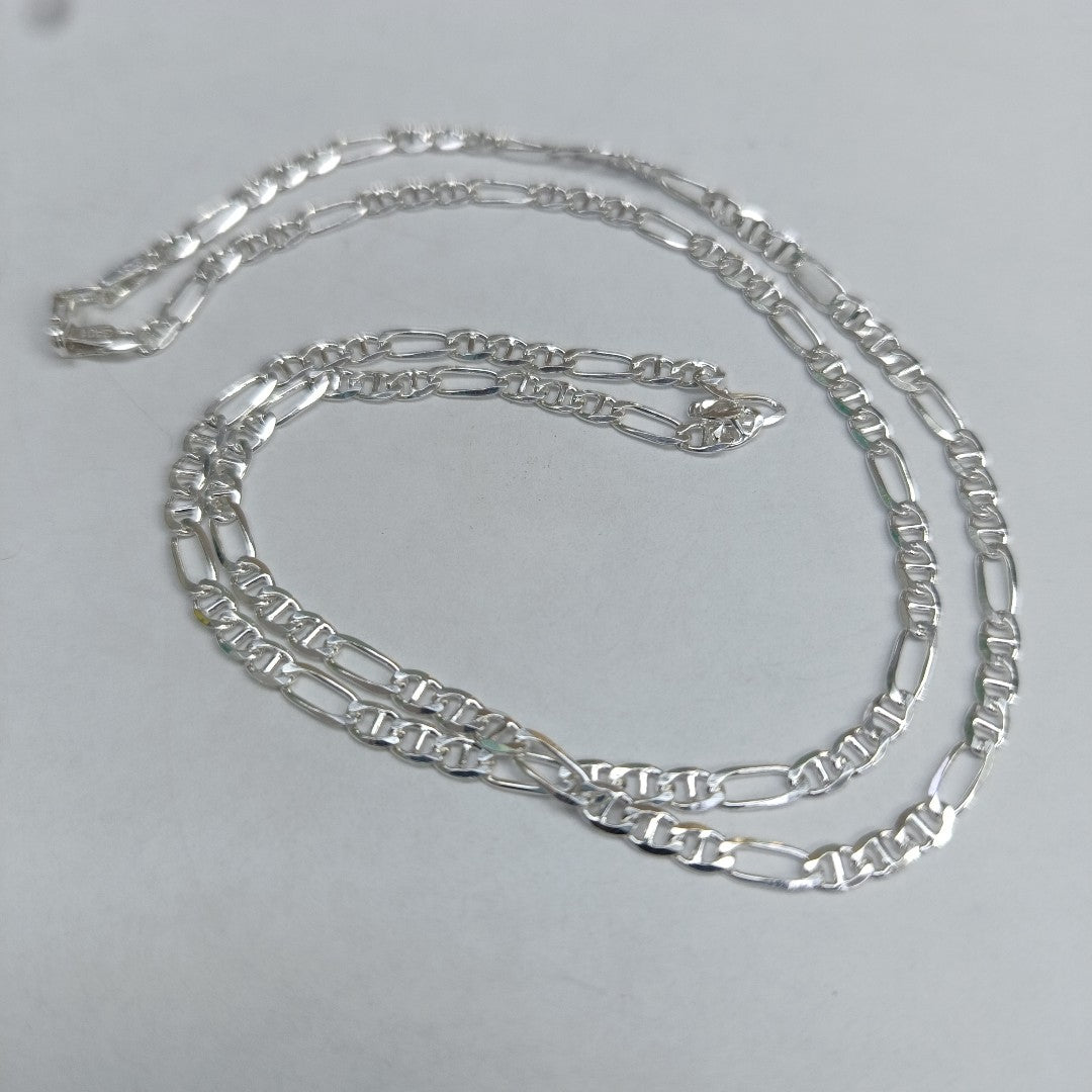 CADENA TEJIDO MARINERO PLATA .925 55 CM 8.1 GR (NUEVO)