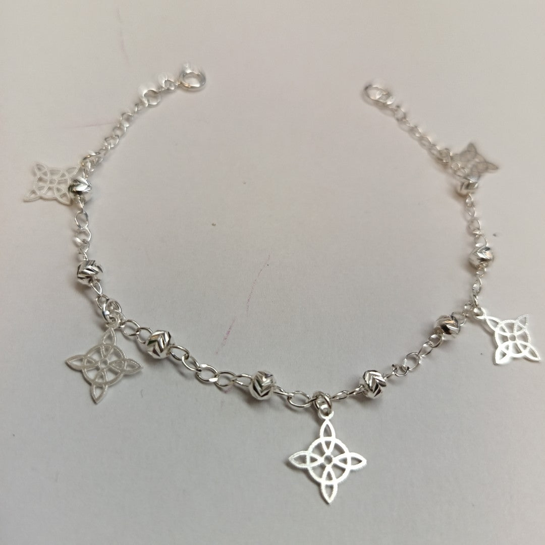 PULSERA TEJIDO ESPECIAL PLATA .925 18 CM 3.2 GR (NUEVO)
