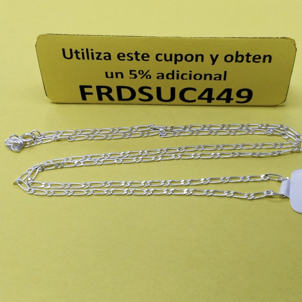 CADENA TEJIDO 1X1 PLATA .925 55 CM 3.1 GR (NUEVO)