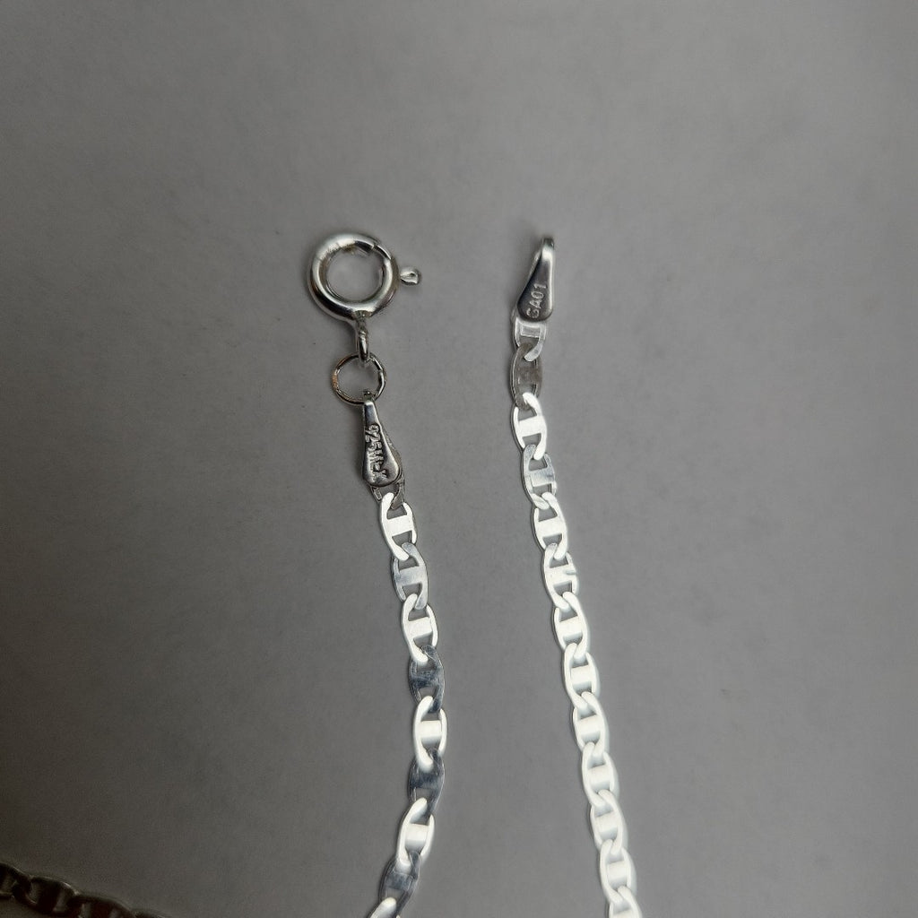 CADENA TEJIDO ESPEJO PLATA .925 60 CM 4.5 GR (NUEVO)