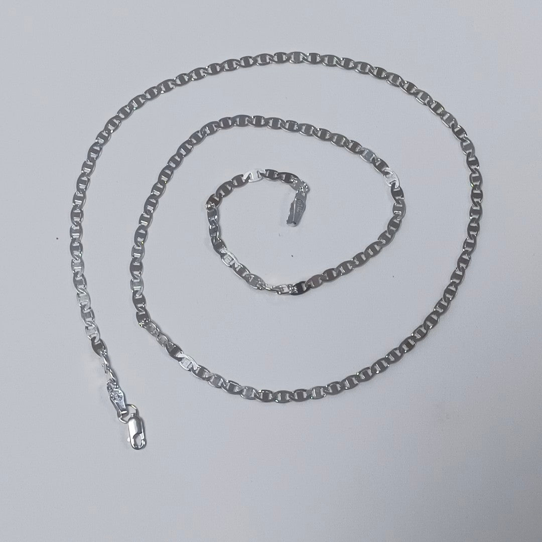 CADENA TEJIDO GUCHI PLATA .925 60 CM 9.8 GR (NUEVO)