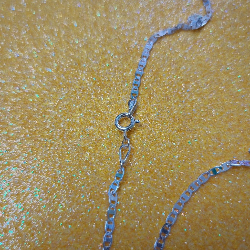 CADENA TEJIDO ESPEJO PLATA .925 55 CM 4 GR (NUEVO)