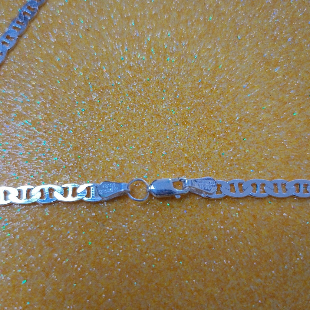 CADENA TEJIDO GUCHI PLATA .925 55 CM 13 GR (NUEVO)