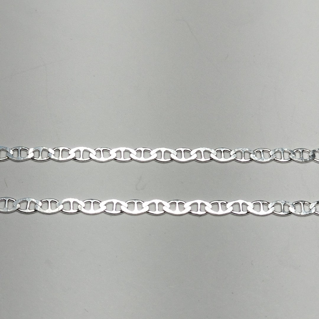 CADENA TEJIDO GUCHI PLATA .925 55 CM 3.7 GR (NUEVO)