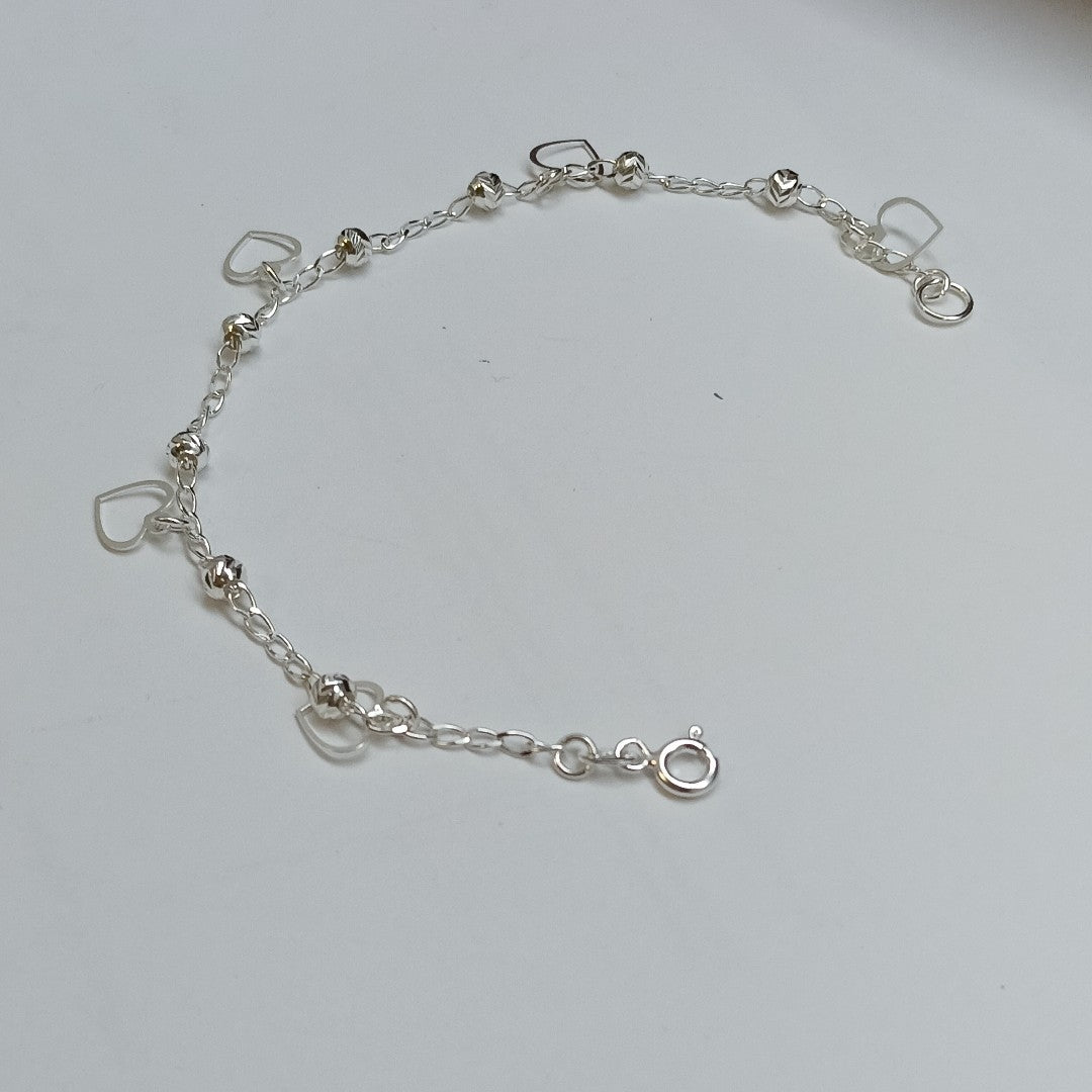 PULSERA TEJIDO ESPECIAL PLATA .925 18 CM 2.7 GR (NUEVO)