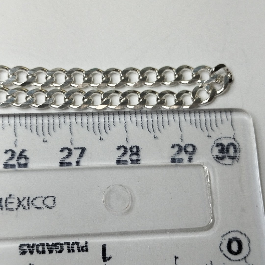 CADENA TEJIDO BARBADO PLATA .925 60 CM 12.9 GR (NUEVO)