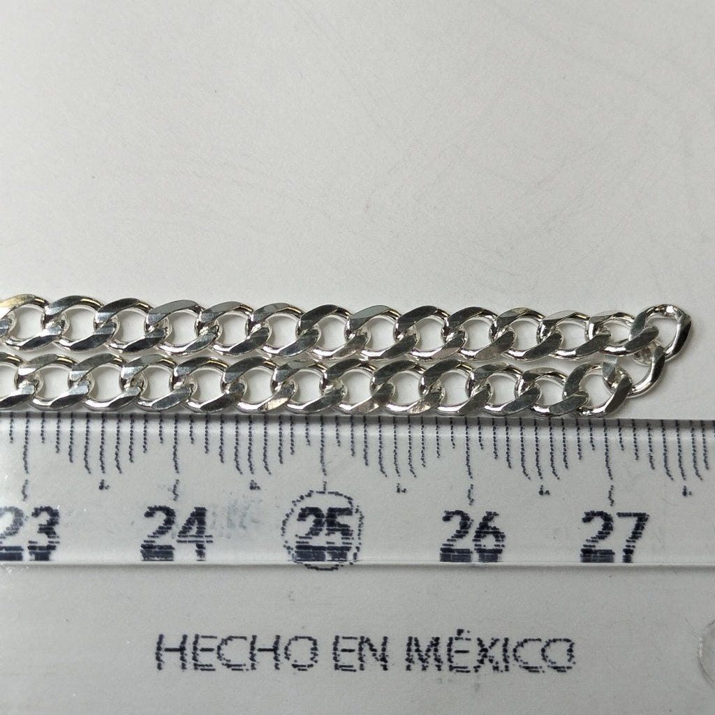 CADENA TEJIDO BARBADO PLATA .925 55 CM 12 GR (NUEVO)