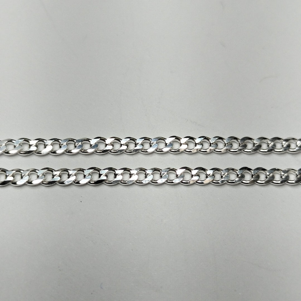 CADENA TEJIDO BARBADO PLATA .925 55 CM 5.4 GR (NUEVO)