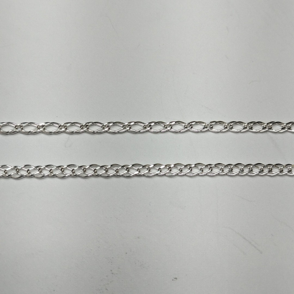 CADENA TEJIDO ESLABONES PLATA .925 50 CM 3.5 GR (NUEVO)