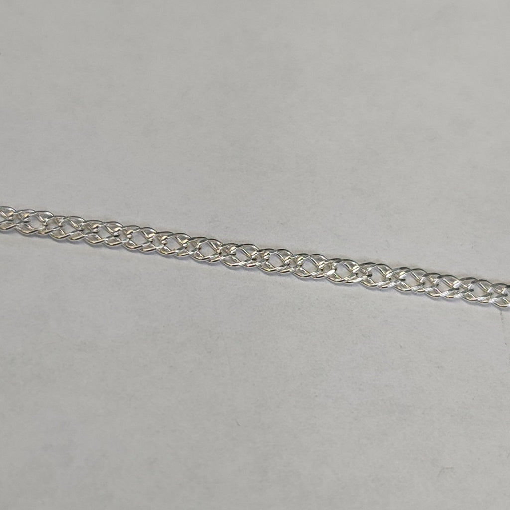 CADENA TEJIDO ESLABONES PLATA .925 55 CM 4.1 GR (NUEVO)