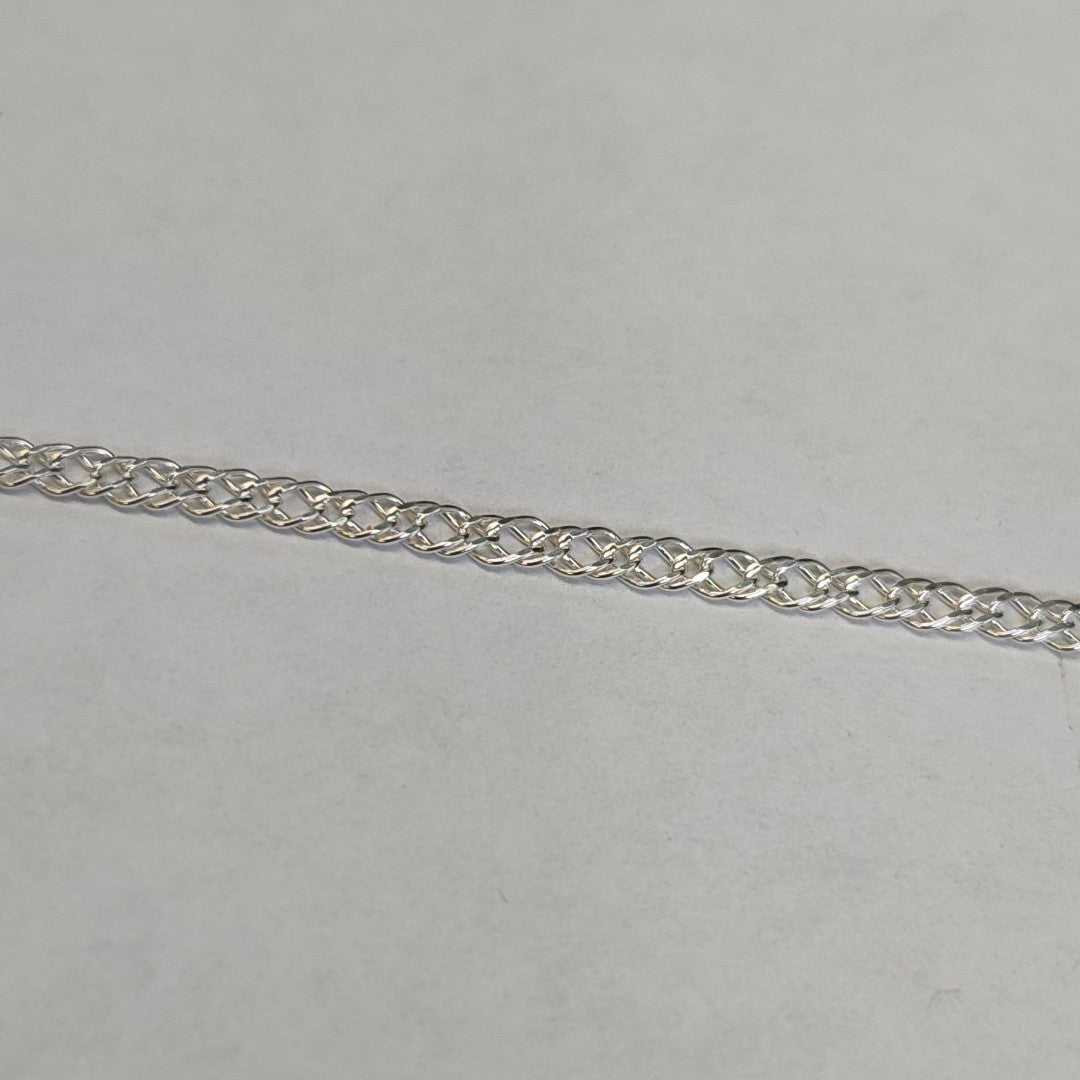 CADENA TEJIDO ESLABONES PLATA .925 55 CM 4.1 GR (NUEVO)