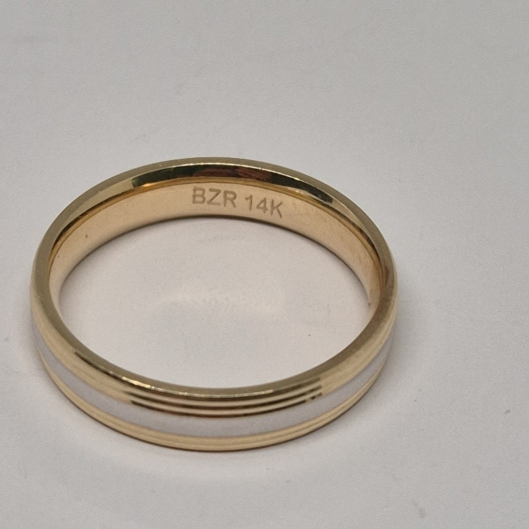 ARGOLLA ORO COMBINADO 14 K 3,30 GRMS (SEMINUEVO)