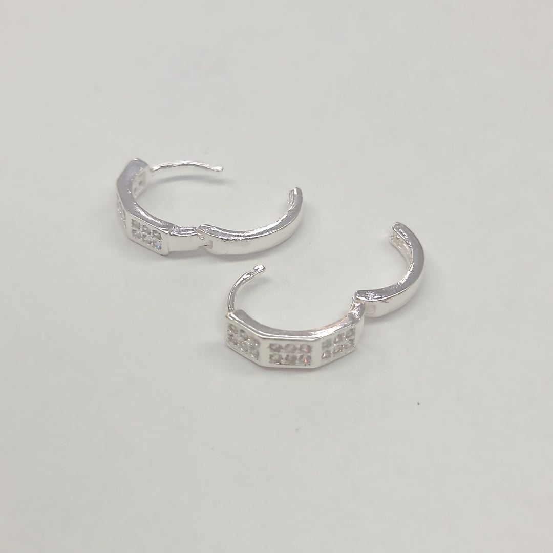 ARRACADAS C/CIRCONIAS PLATA .925 2.5 GR (NUEVO)