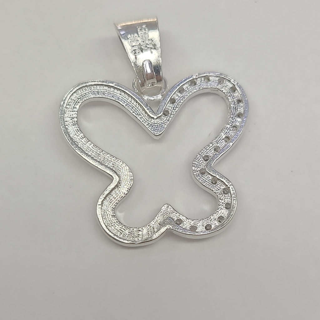 DIJE MARIPOSA C/CIRCONIAS PLATA .925 2.4 GR (NUEVO)