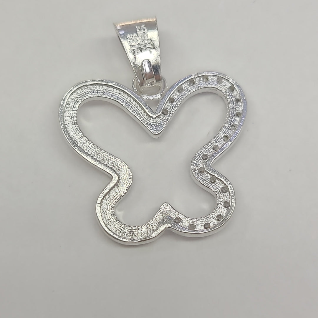 DIJE MARIPOSA C/CIRCONIAS PLATA .925 2.4 GR (NUEVO)