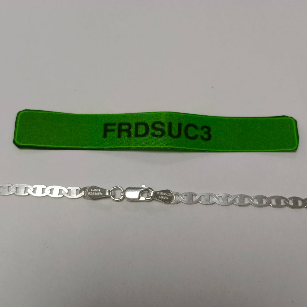 CADENA TEJIDO GUCHI PLATA .925 60 CM 8.9 GR (NUEVO)
