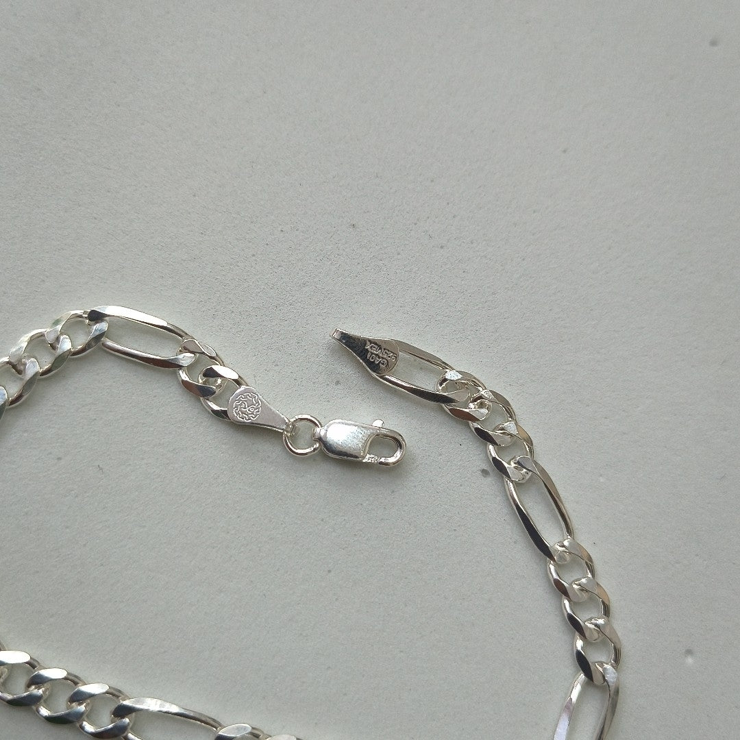 PULSERA TEJIDO 3X1 PLATA .925 18 CM 6 GR (NUEVO)