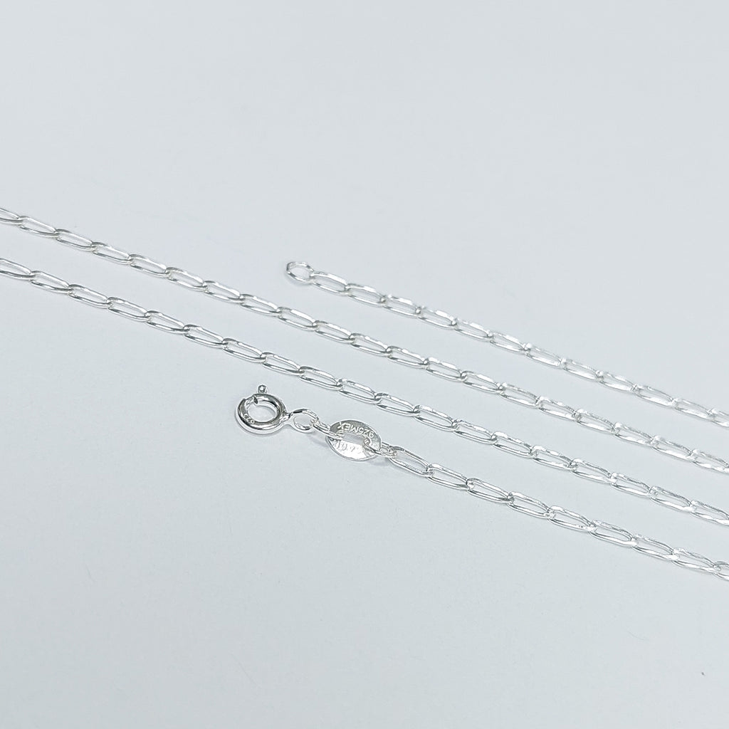 CADENA TEJIDO ESLABONES PLATA .925 60 CM 3 GR (NUEVO)
