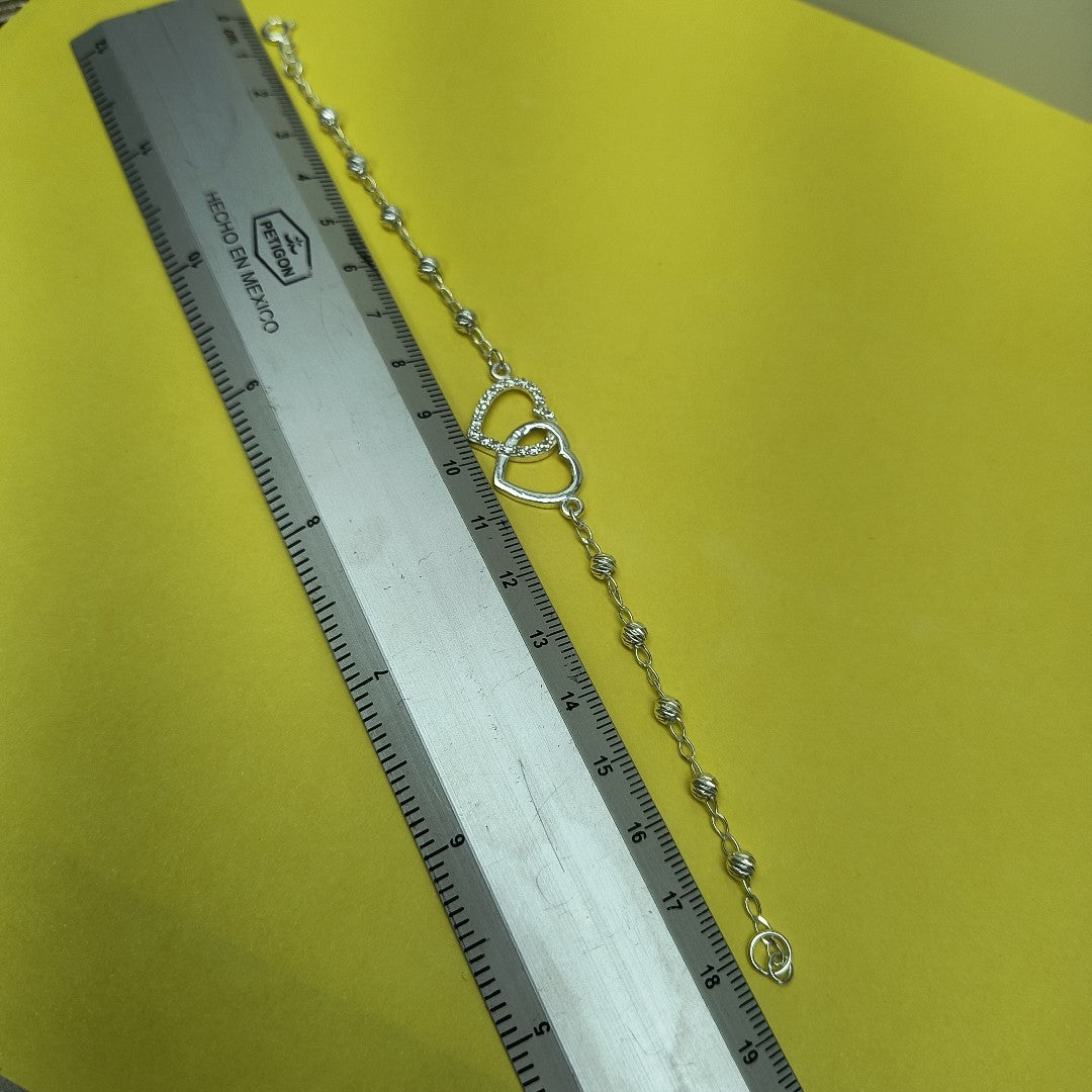 PULSERA TEJIDO TEJIDO ESPECIAL PLATA .925 18 CM 4 GR (NUEVO)