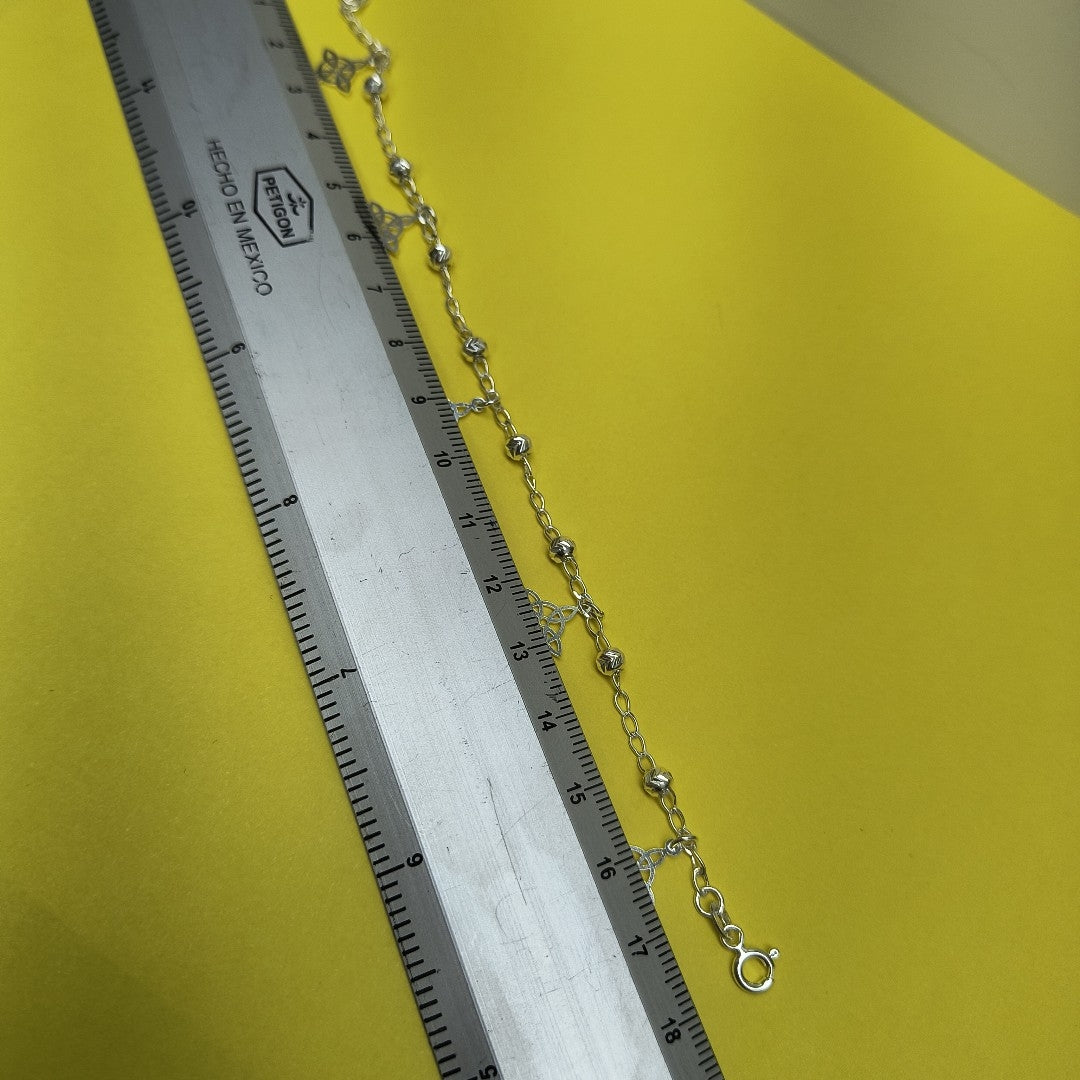 PULSERA TEJIDO ESPECIAL PLATA .925 18 CM 3.1 GR (NUEVO)