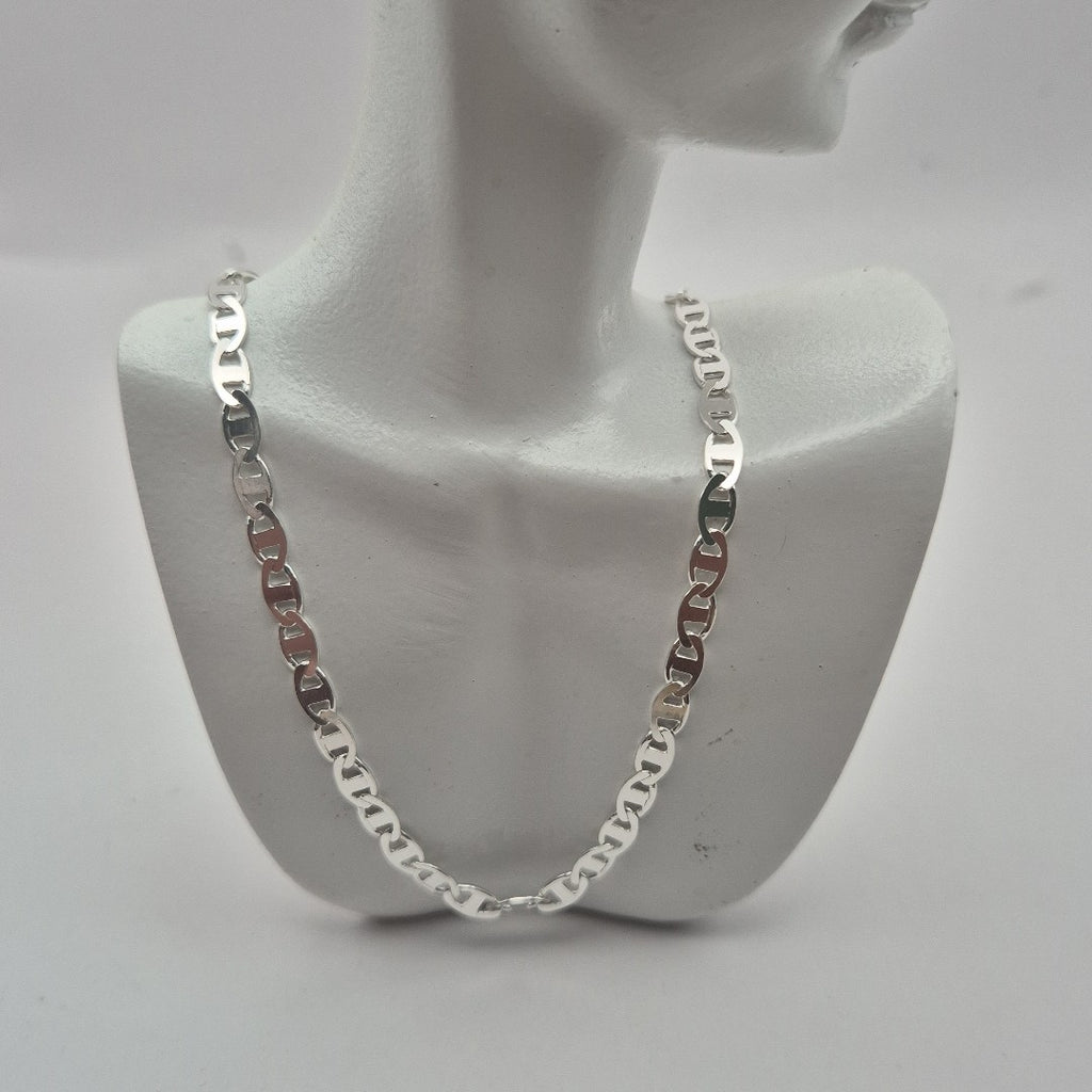 CADENA TEJIDO GUCHI PLATA .925 55 CM 8.6 GR (NUEVO)