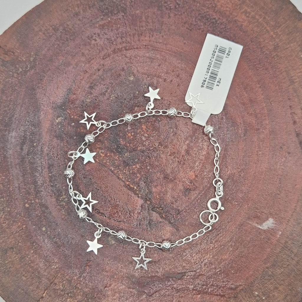 PULSERA TEJIDO ESPECIAL PLATA .925 18 CM 3.1 GR (NUEVO)