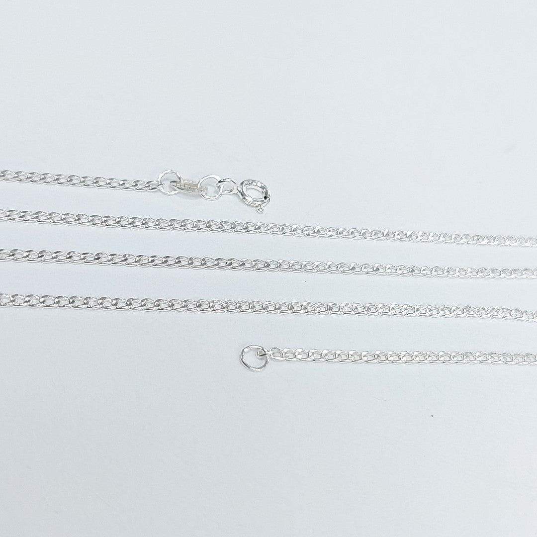 CADENA TEJIDO BARBADO PLATA .925 60 CM 4.1 GR (NUEVO)