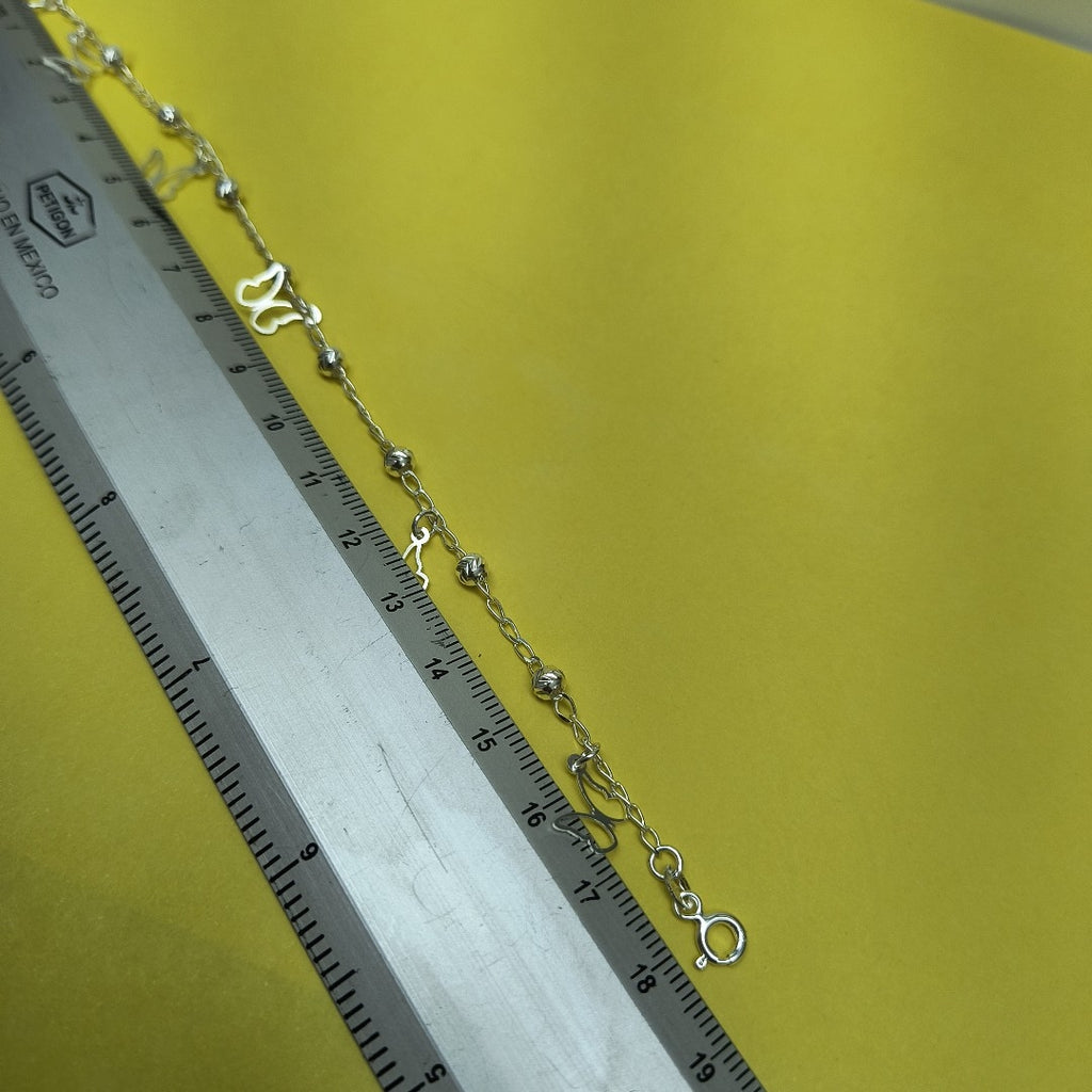 PULSERA TEJIDO ESPECIAL PLATA .925 18 CM 2.8 GR (NUEVO)