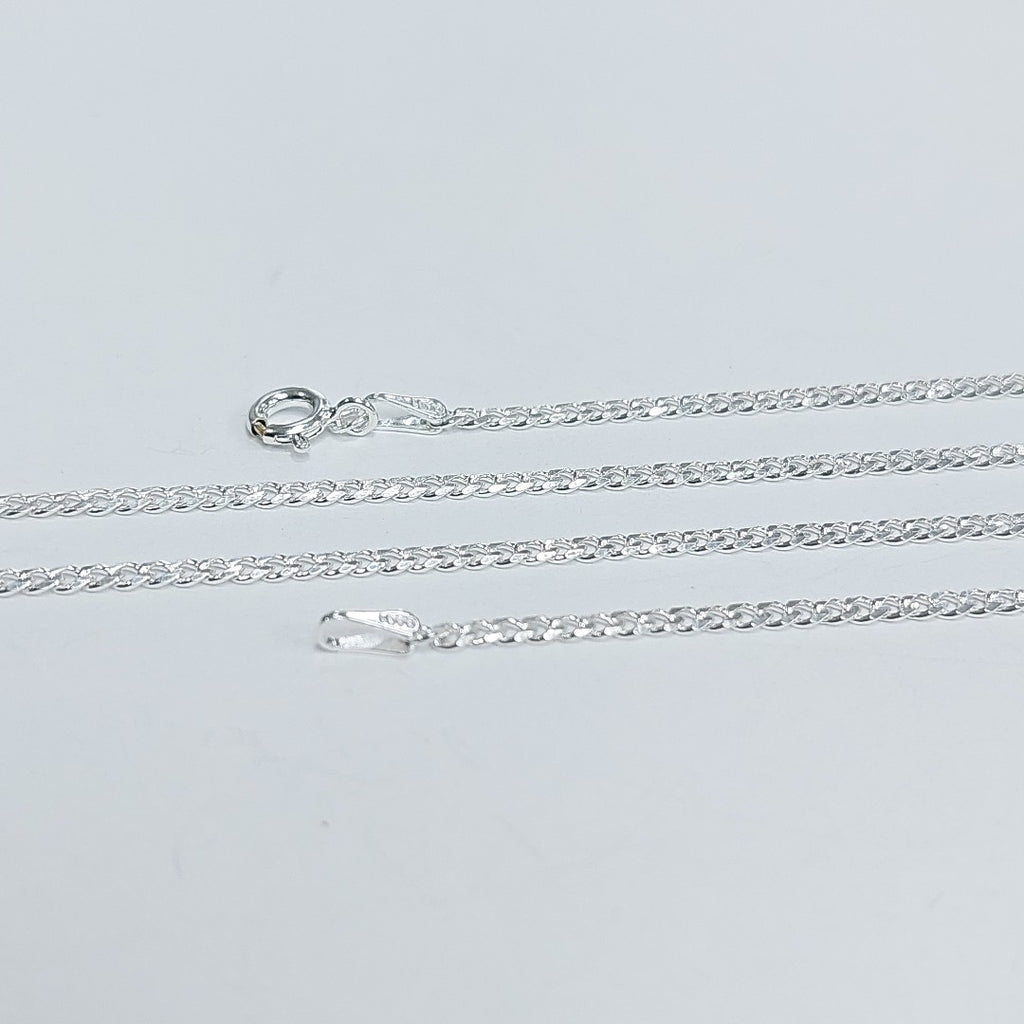 CADENA TEJIDO BARBADO PLATA .925 55 CM 5.2 GR (NUEVO)