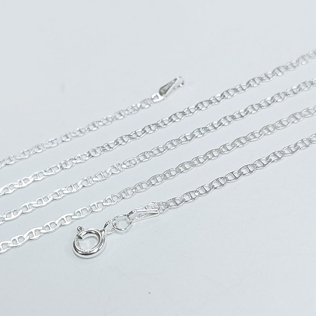 CADENA TEJIDO GUCHI PLATA .925 60 CM 3.9 GR (NUEVO)