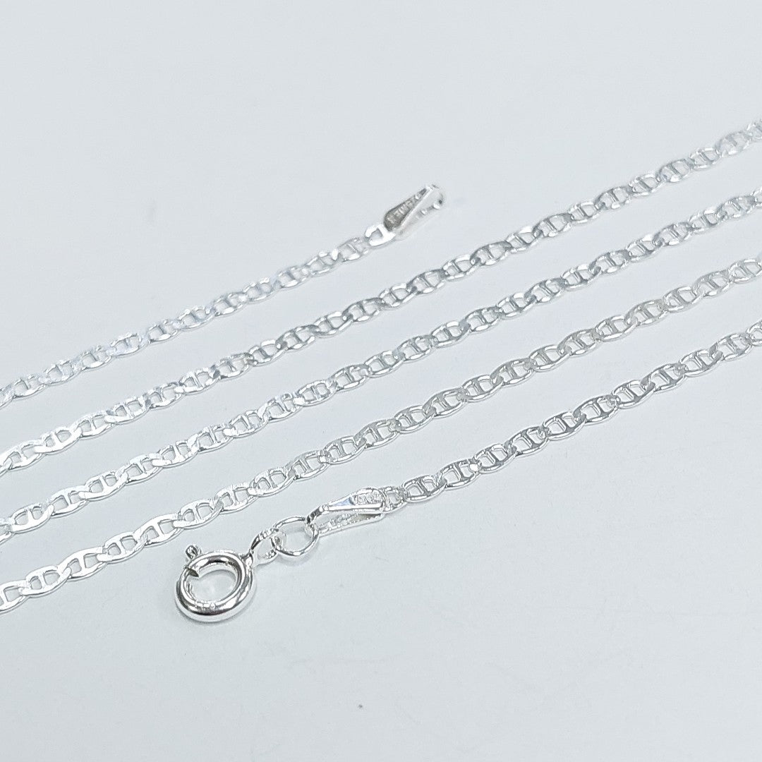 CADENA TEJIDO GUCHI PLATA .925 60 CM 3.9 GR (NUEVO)