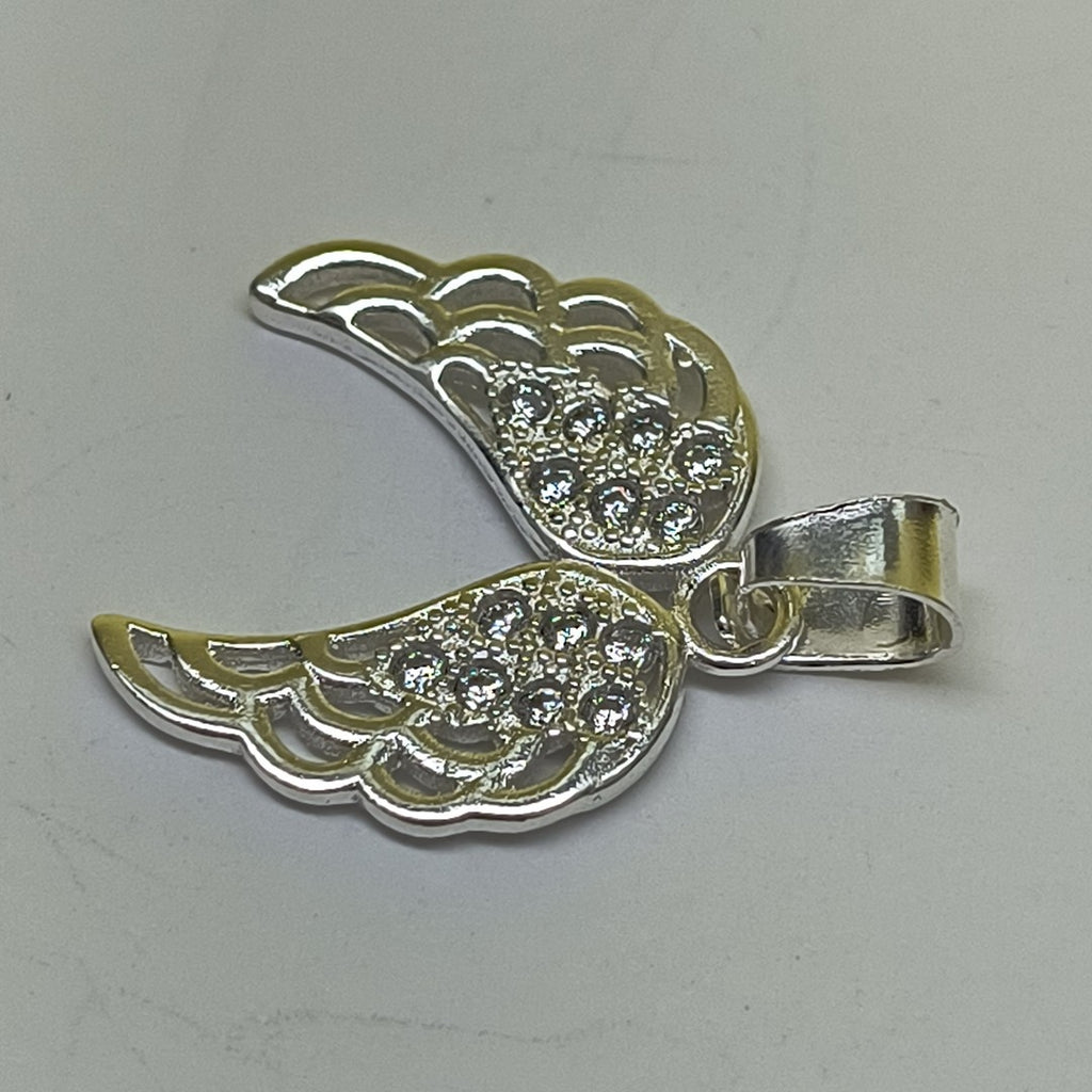 DIJE ALAS C/CIRCONIAS PLATA .925 2.2 GR (NUEVO)