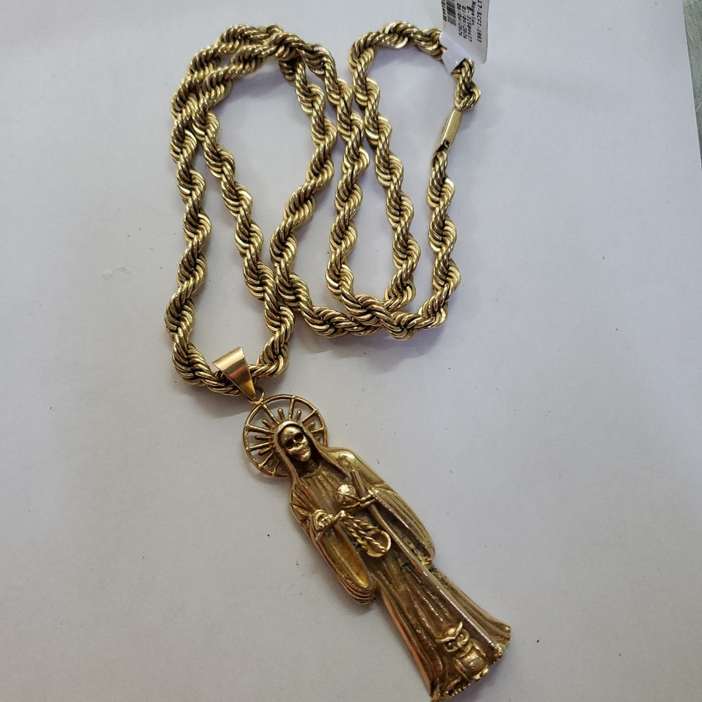 CADENA, DIJE ORO 10 K 133.7 GRMS (SEMINUEVO)