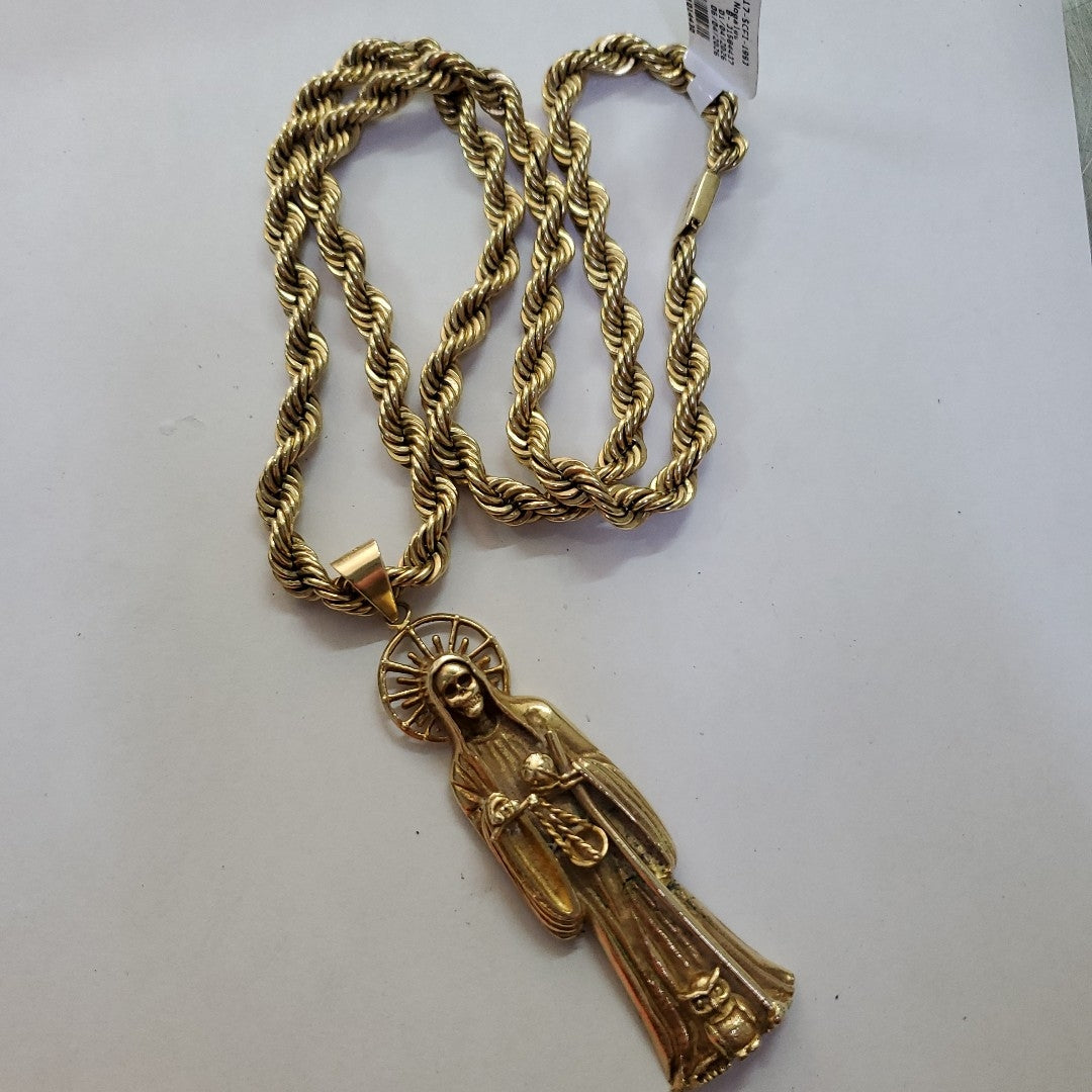 CADENA, DIJE ORO 10 K 133.7 GRMS (SEMINUEVO)