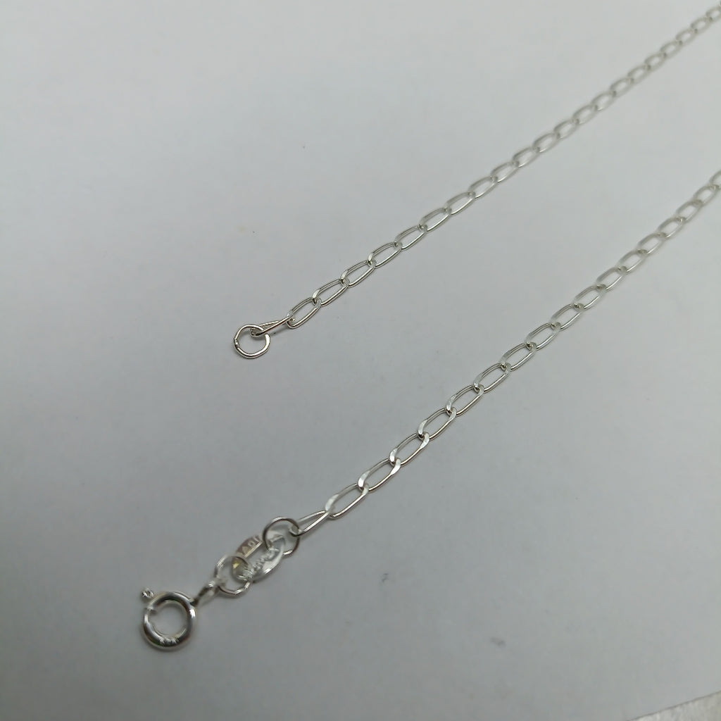 CADENA TEJIDO ESLABONES PLATA .925 55 CM 2.9 GR (NUEVO)