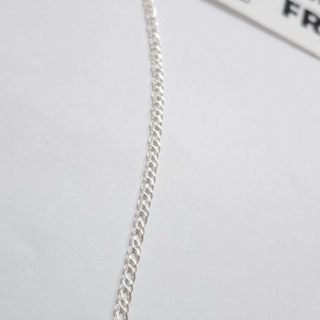 CADENA TEJIDO ESLABONES PLATA .925 55 CM 4 GR (NUEVO)