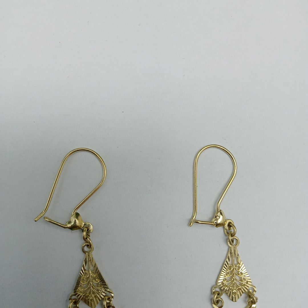 ARETES PAR ORO 14 K 4,60 GRMS (SEMINUEVO)