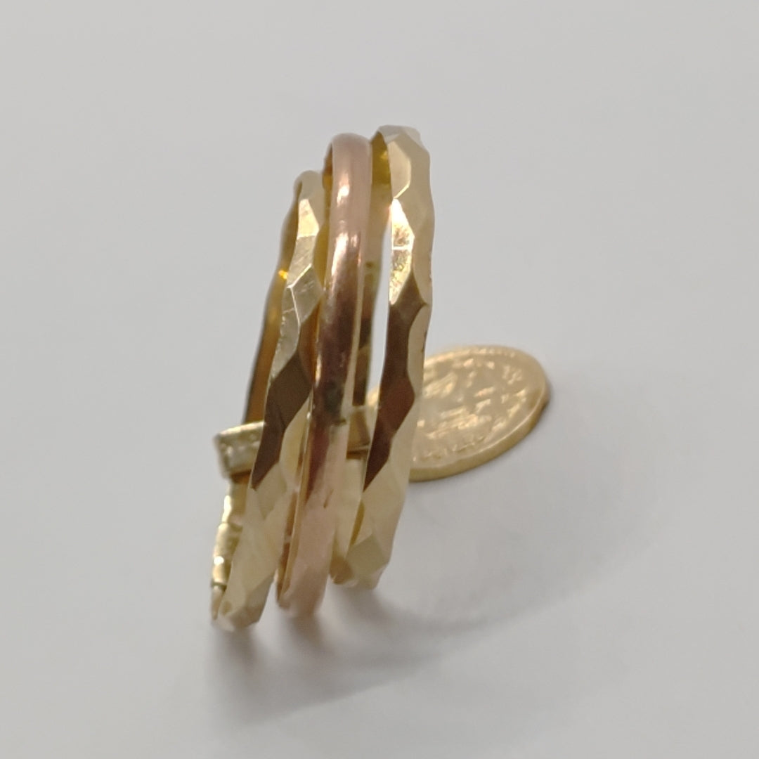 ANILLO ORO,ORO COMBINADO 10 K 2,70 GRMS (SEMINUEVO)
