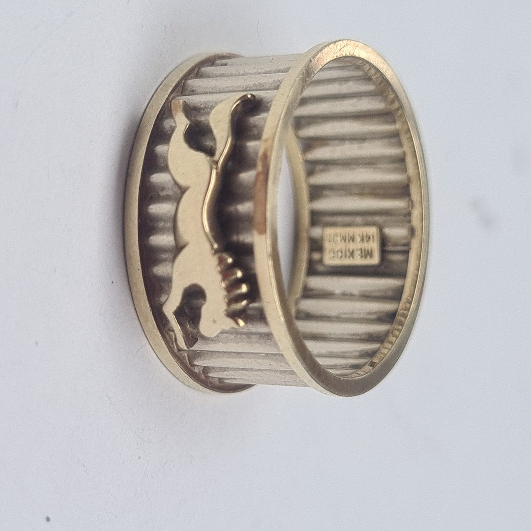 ARGOLLA ORO COMBINADO 14 K 3.3 GRMS (SEMINUEVO)