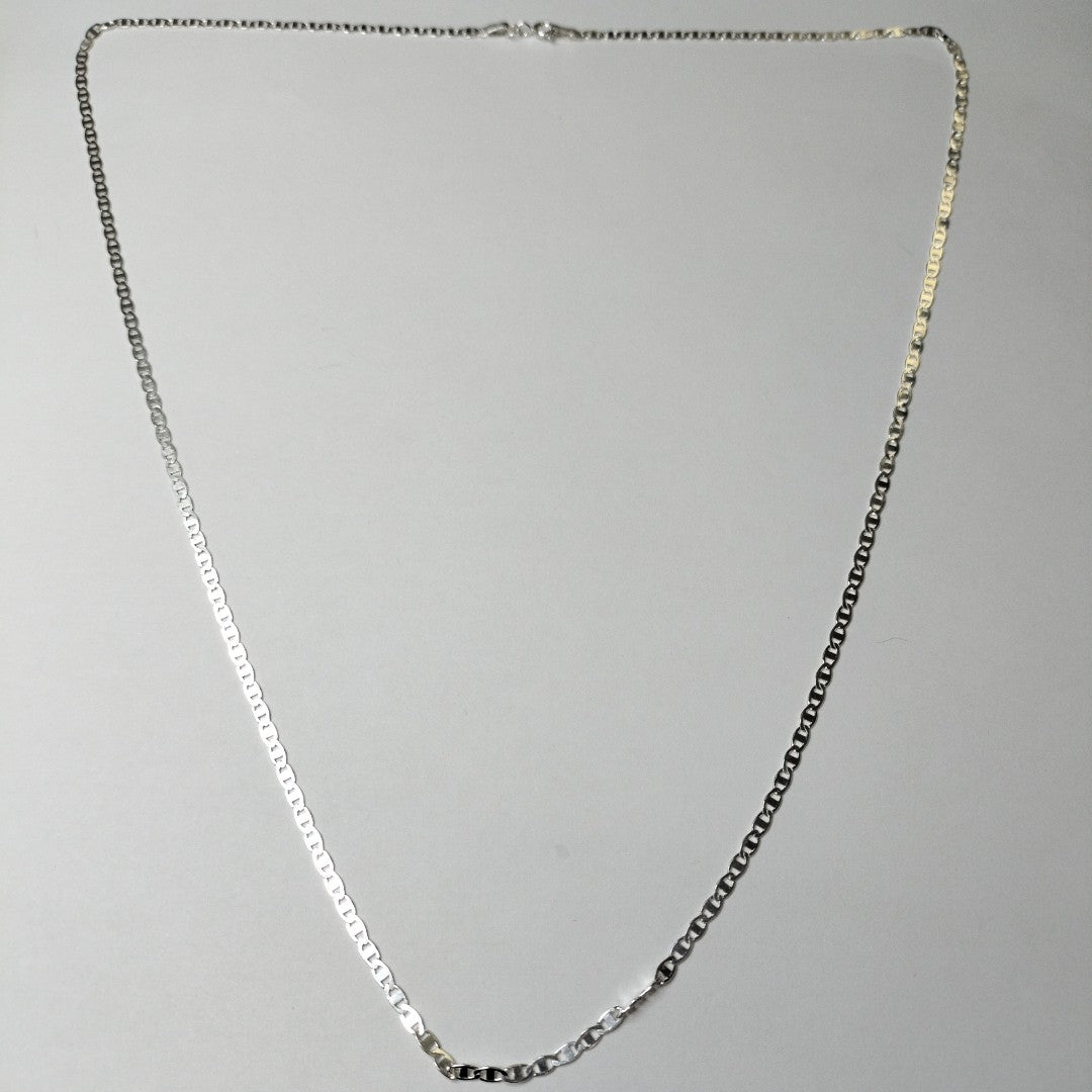 CADENA TEJIDO ESPEJO PLATA .925 60 CM 4.3 GR (NUEVO)