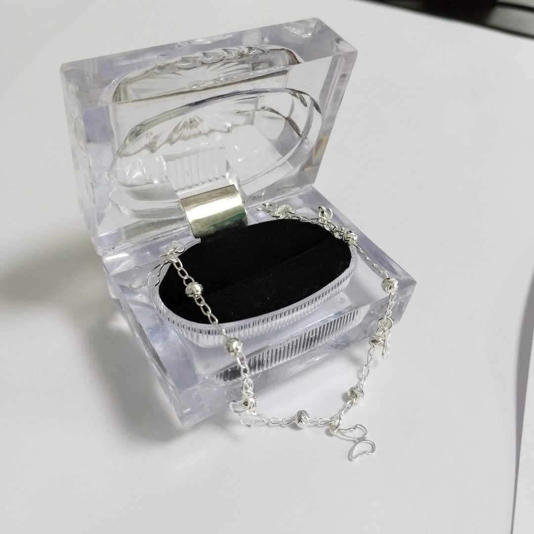 PULSERA TEJIDO ESPECIAL PLATA .925 18 CM 2.8 GR (NUEVO)