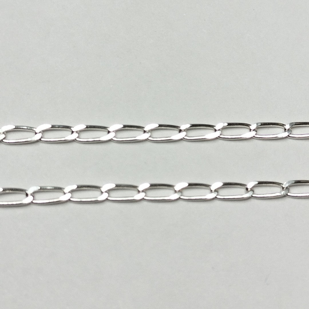 CADENA TEJIDO ESLABONES PLATA .925 55 CM 2.9 GR (NUEVO)