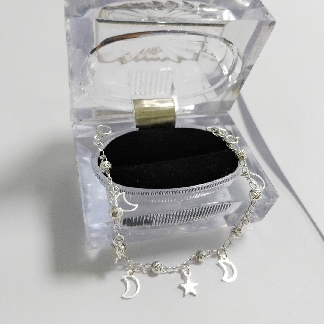 PULSERA TEJIDO TEJIDO ESPECIAL PLATA .925 18 CM 3.1 GR (NUEVO)