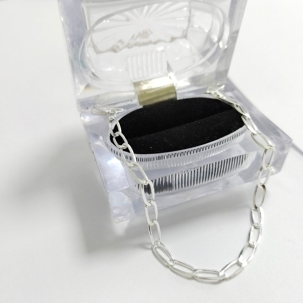 PULSERA TEJIDO ESLABONES PLATA .925 21 CM 4.1 GR (NUEVO)